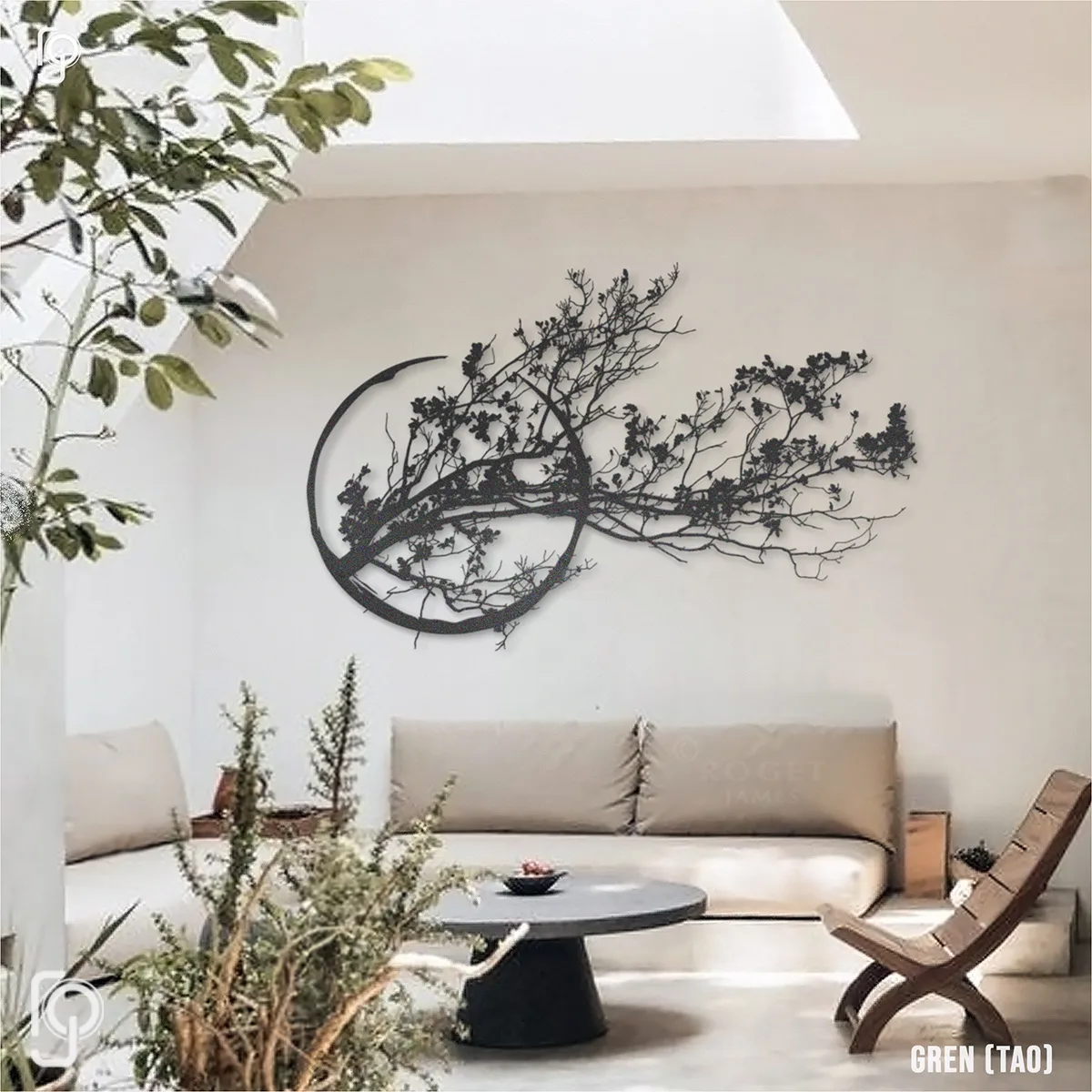 Branch metal wall art — GREN Tao by ROGETjames