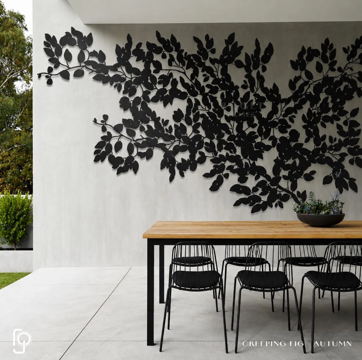 Creeping fig metal wall art — AUTUMN by ROGETjames