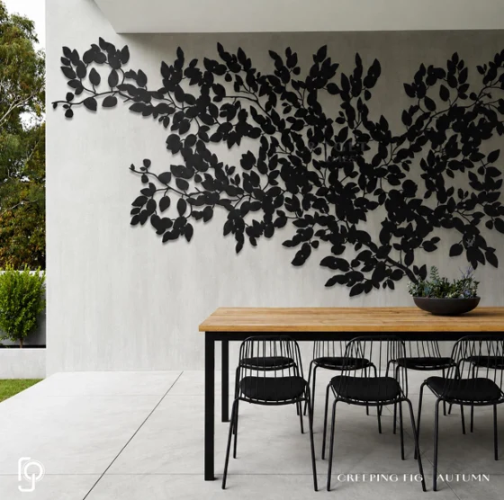 AUTUMN — laser cut metal wall art, Creeping Figs range, by ROGETjames
