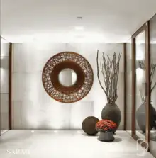 SABAH — laser cut metal wall art, The Mirrors range, by ROGETjames