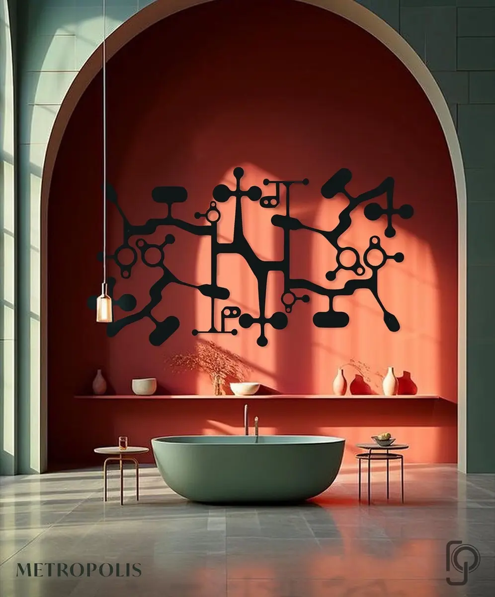 METROPOLIS — laser cut metal wall art, Neazar range, by ROGETjames