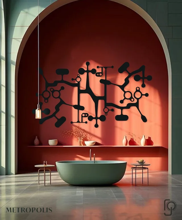 METROPOLIS — laser cut metal wall art, Neazar range, by ROGETjames