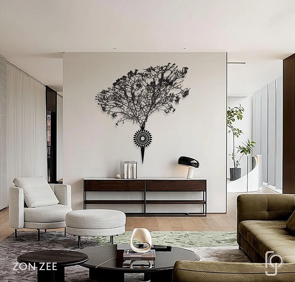 ZON ZEE — Coastal metal wall art, view 2