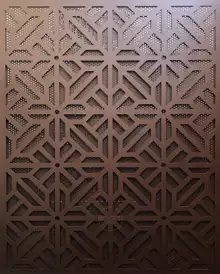 ELLE — laser cut Corten steel wall art, The Architectural range, by ROGETjames