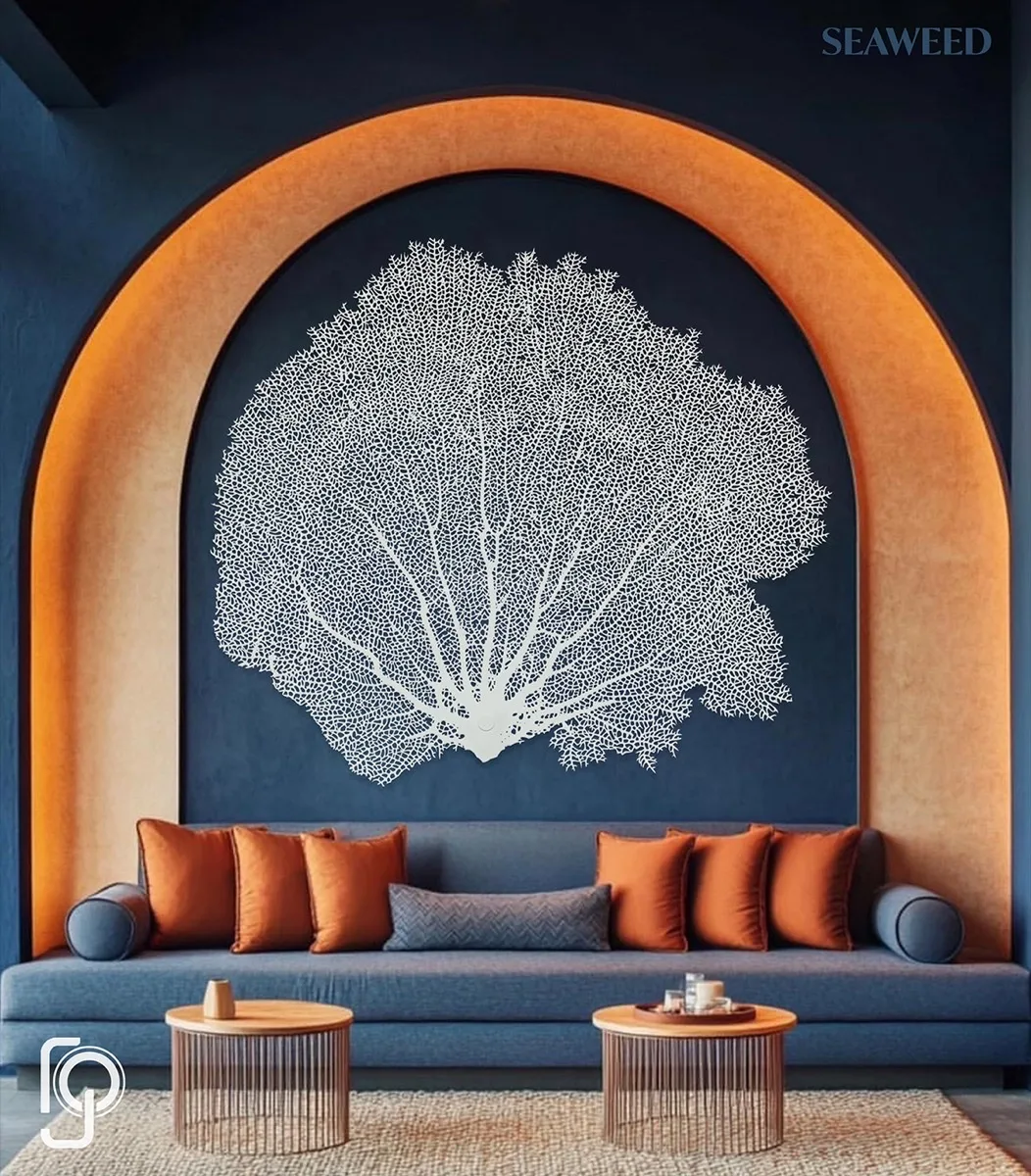Coastal metal wall art — SEAWEED by ROGETjames