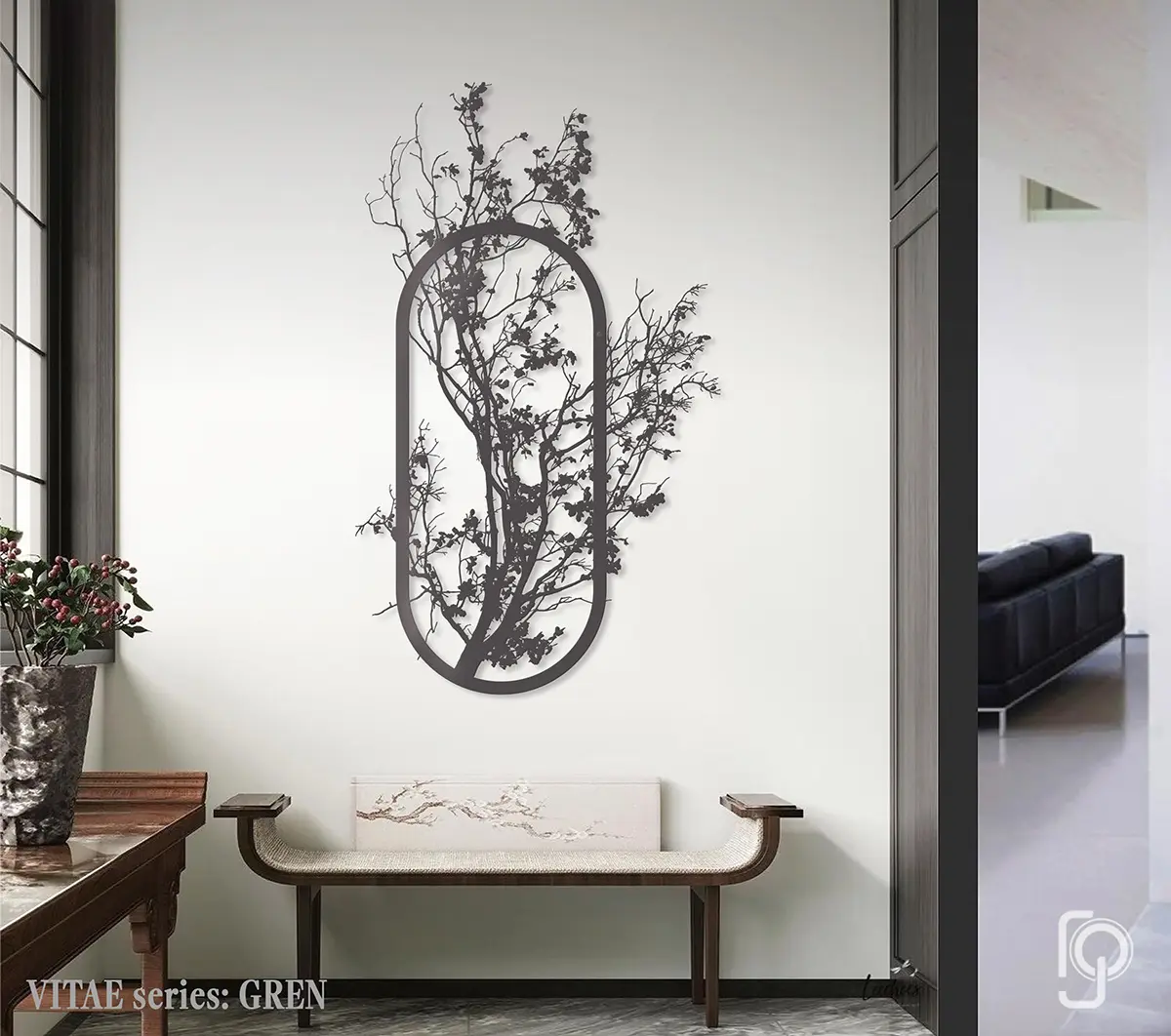 VITAE — GREN — laser cut metal wall art, Vitae range, by ROGETjames