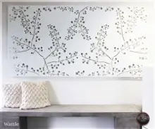 WATTLE — laser cut metal wall art, The Icons range, by ROGETjames