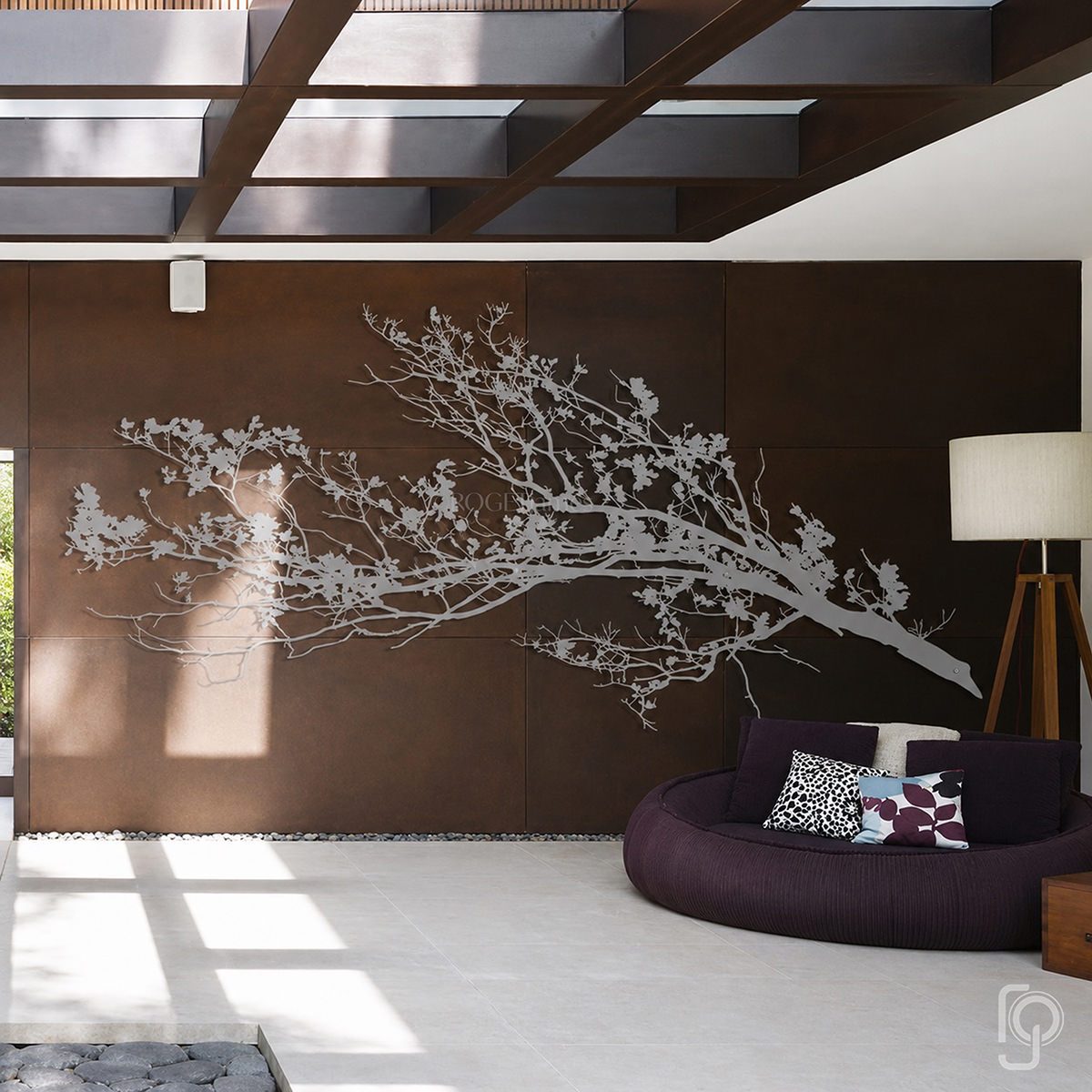 GREN Free — Branch metal wall art