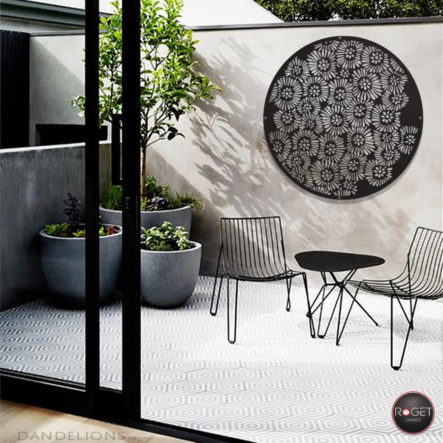 DANDELIONS — Dandelion metal wall art