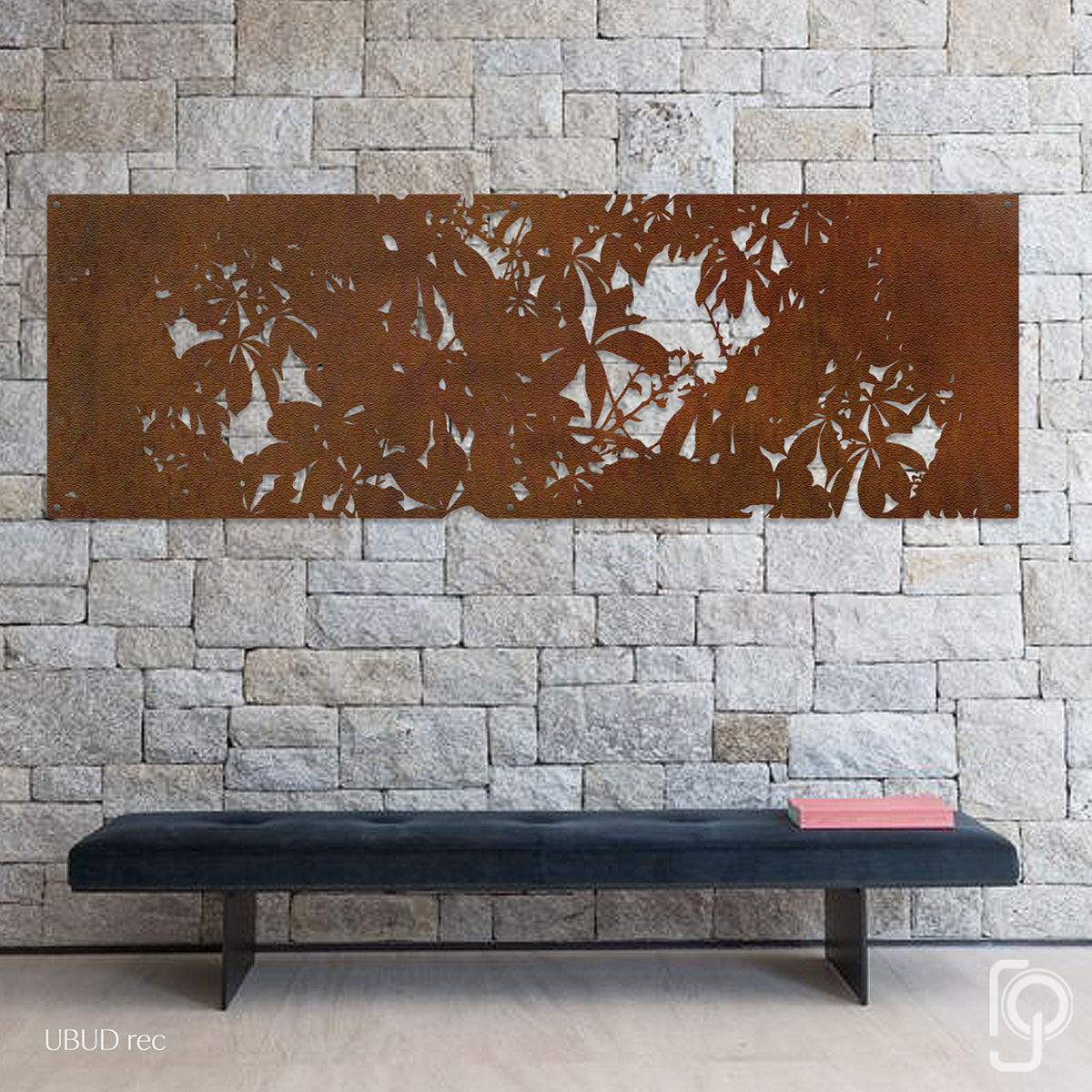 UBUD Rectangle — Tropical metal wall panel