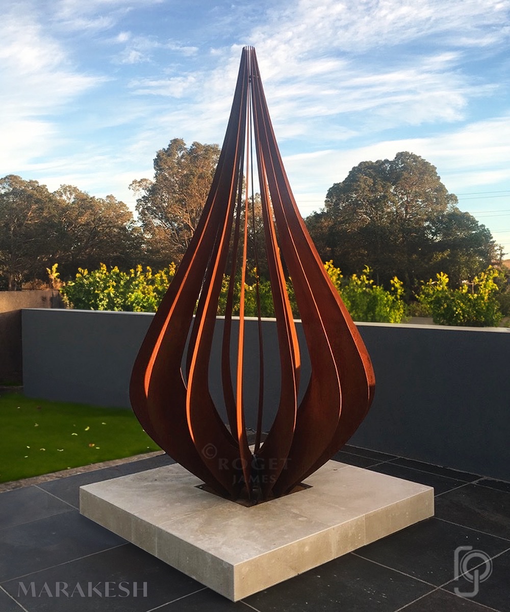 MARAKESH — laser cut metal garden sculpture by ROGETjames