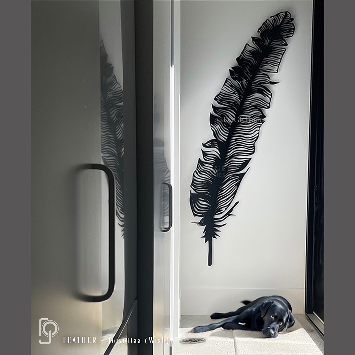 FEATHER — Toivottaa — Feather metal wall art