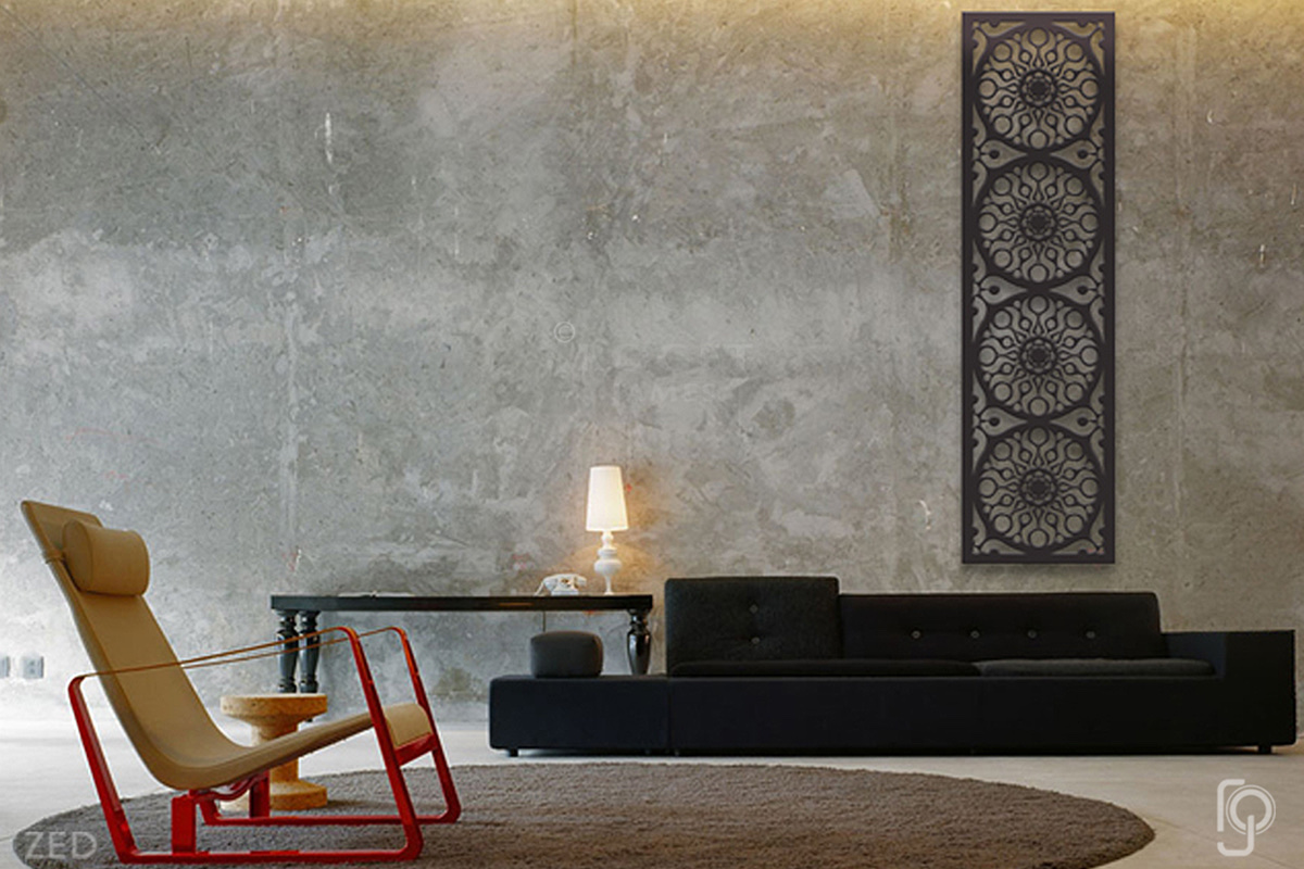 ZED — Retro metal wall art