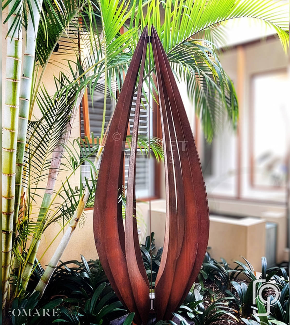 OMARE — laser cut metal garden sculpture by ROGETjames